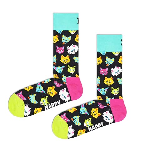 Happy Socks Damen Funny Cat Sock, Multicolour, 36-40 von Happy Socks