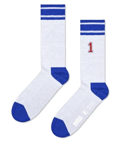 Happy Socks ELTON JOHN STADIUM MID HIGH SOCK (DE/NL/SE/PL, Numerisch, 36, 40, Regular, Regular, Silver) von Happy Socks