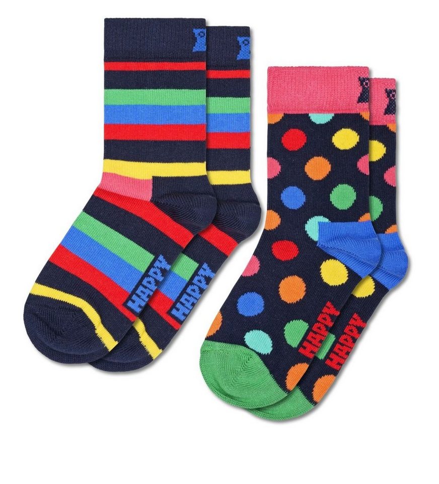 Happy Socks Freizeitsocken 2-Pack Kids Stripe Socken von Happy Socks