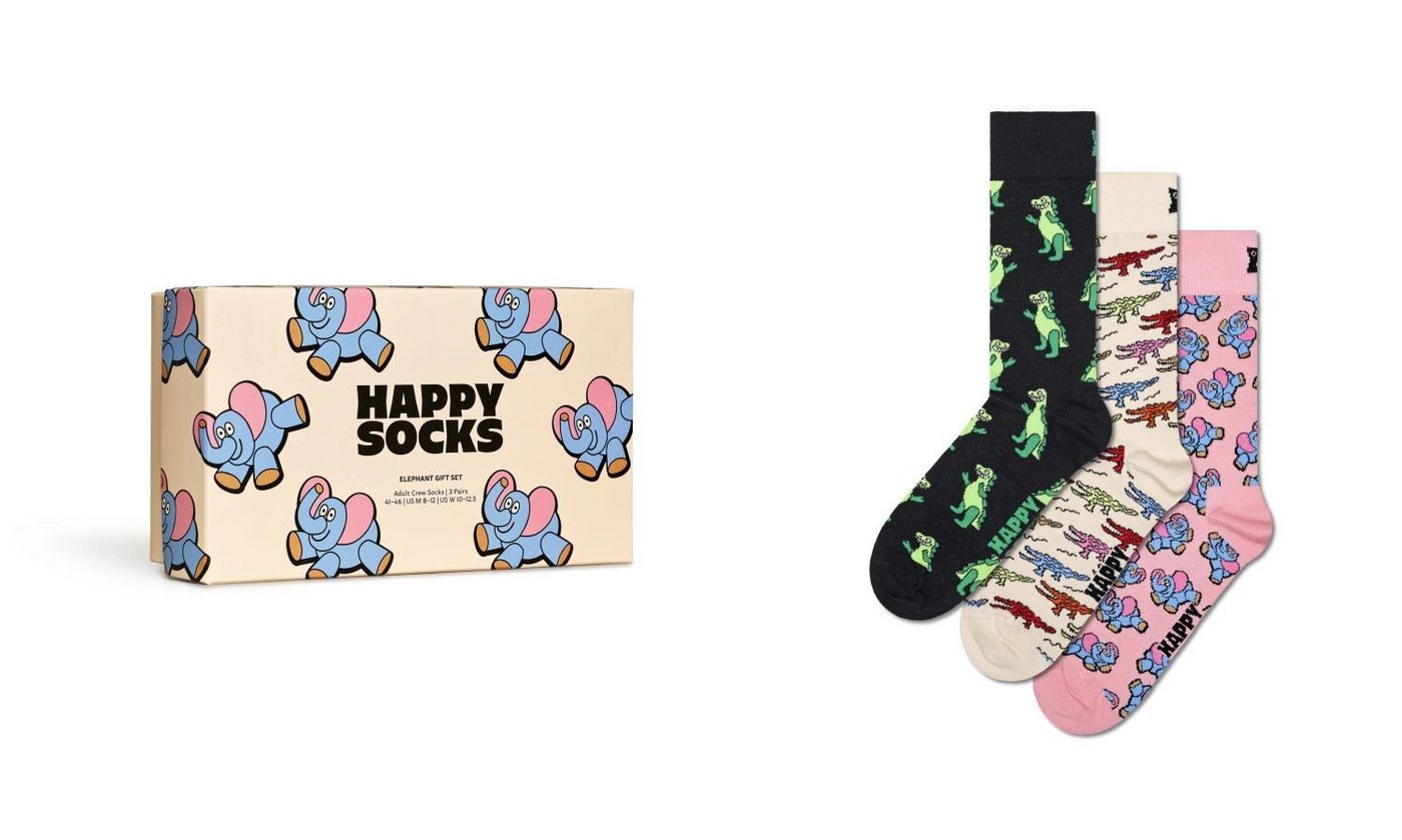 Happy Socks Freizeitsocken Happy Socks Elephant Geschenk Box von Happy Socks