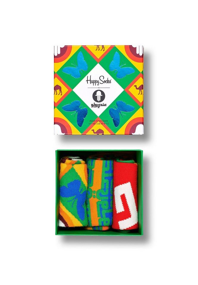 Happy Socks Freizeitsocken Happy Socks ANDY WAHLOO GIFT SET 3PACK SXHAS080100 Mehrfarbig von Happy Socks