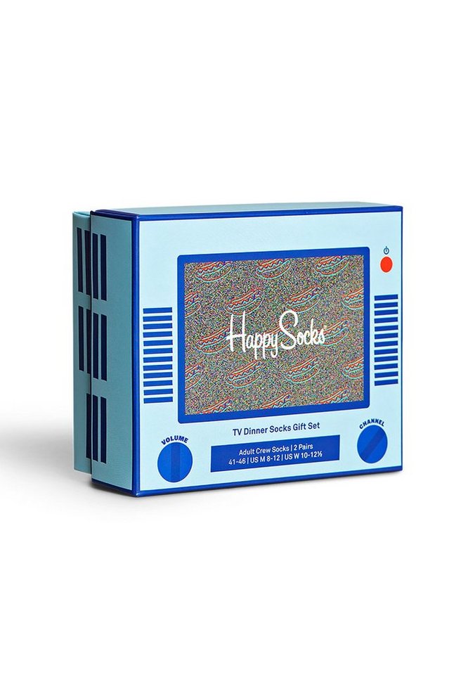 Happy Socks Freizeitsocken Happy Socks TVDINNER SOCKS GIFT SET 2PACK XTDS026500 Mehrfarbig von Happy Socks