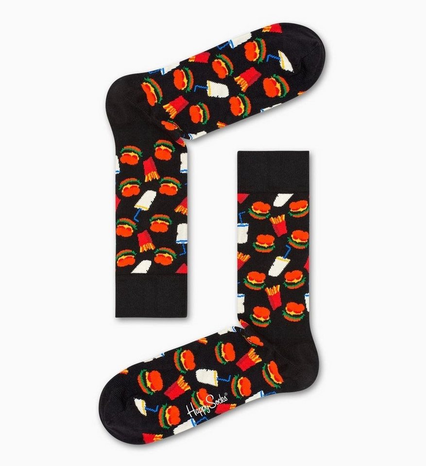 Happy Socks Freizeitsocken Happy Socks Motivsocken Fast Food Herren (1-Paar) von Happy Socks