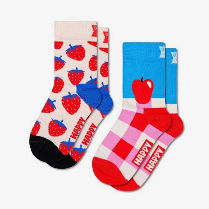 Happy Socks Freizeitsocken Kids 2-Pack Fruits Socken von Happy Socks