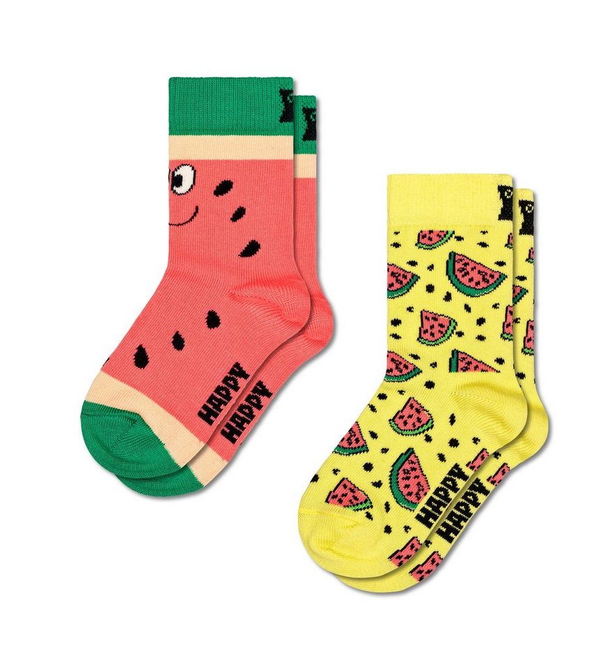 Happy Socks Freizeitsocken Kids 2-Pack Melon Socken von Happy Socks