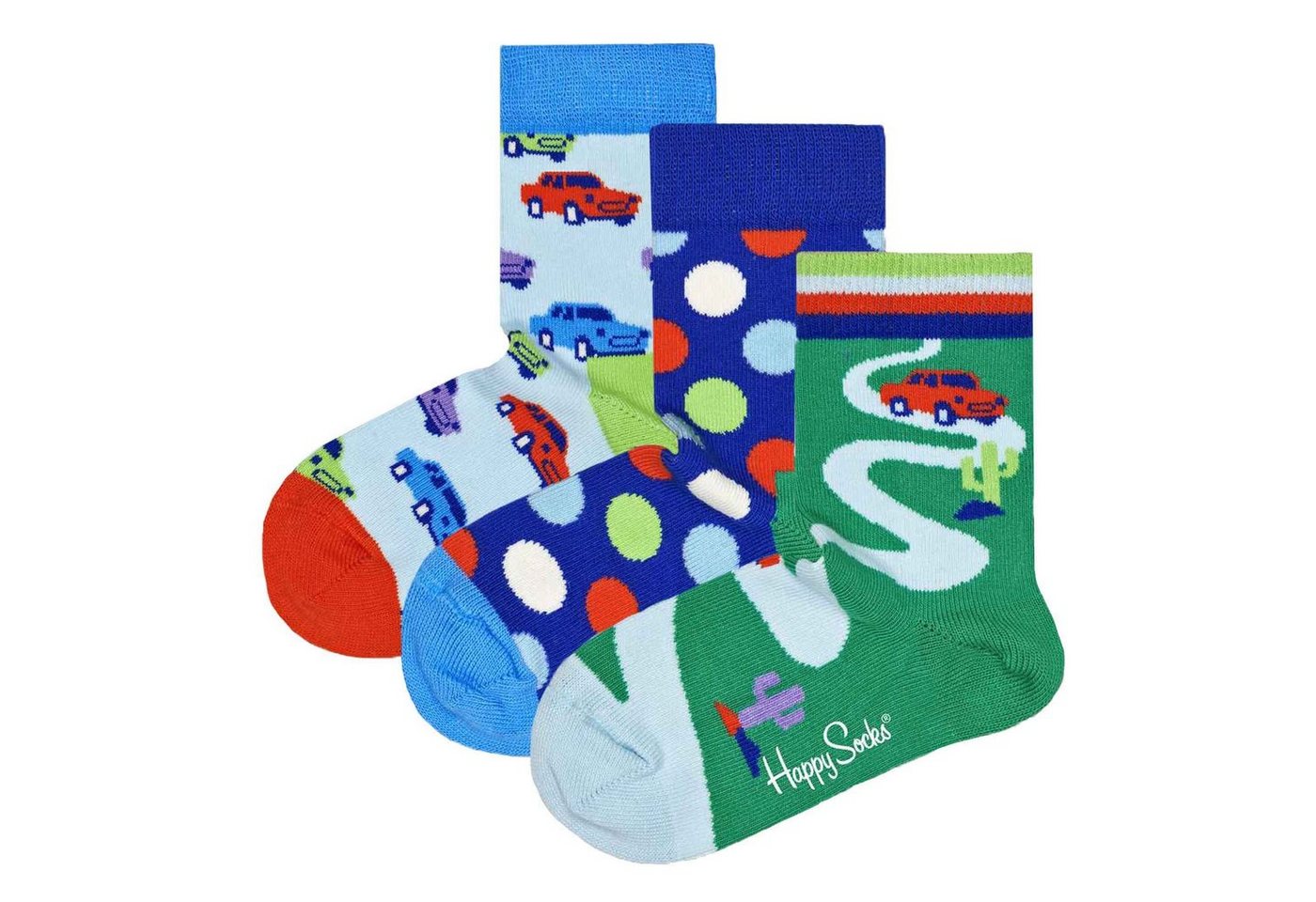 Happy Socks Freizeitsocken Kinder Socken unisex, 3er Pack - Geschenkbox von Happy Socks