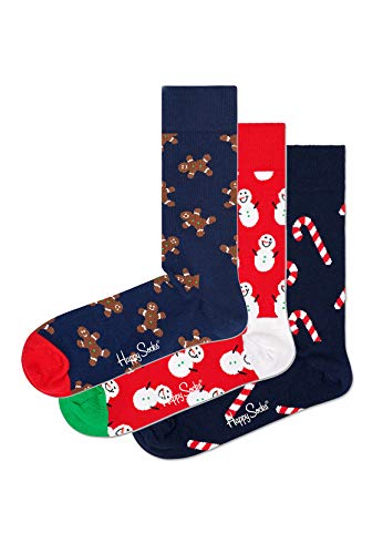 Happy Socks Geschenkbox GINGERBREAD SOCKS GIFT BOX 3-PACK SYGIN08-6500 Mehrfarbig, Size:41-46 von Happy Socks