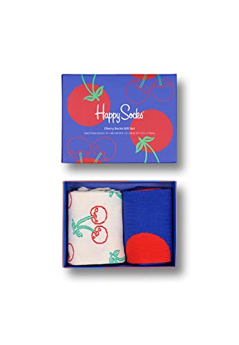 Happy Socks Geschenkbox CHERRRIES SOCKS GIFT SET 2-PACK XCHE02-6300 Mehrfarbig, Size:36-40 von Happy Socks