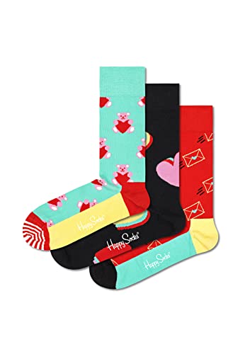 Happy Socks Geschenkbox I LOVE YOU SOCKS GIFT SET 3-PACK XLOS08-4300 Mehrfarbig, Size:41-46 von Happy Socks