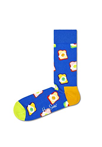 Happy Socks Herren 1-Pack Toasted Egg Gift Box Socken, blau, M von Happy Socks