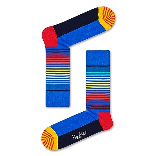 Happy Socks Femme Half Stripe Calcetines, Multicolore, 36-40 EU von Happy Socks