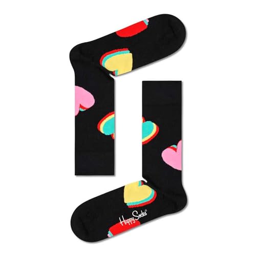 Happy Socks Herren My Valentine Socken, Schwarz, M von Happy Socks