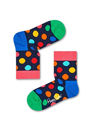 Happy Socks Jungen Kindersokken Big Dot Socken, Blau Multi, 2-3 Jahre EU von Happy Socks