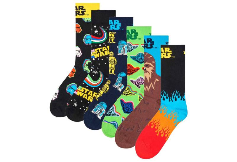 Happy Socks Kurzsocken Herren Socken 6er Pack Baumwolle (Packung, 6er Pack) von Happy Socks