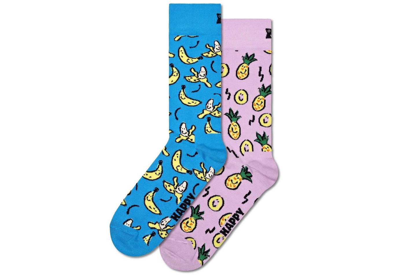 Happy Socks Kurzsocken Unisex Socken, 2er Pack - Geschenkbox, Farbmix von Happy Socks