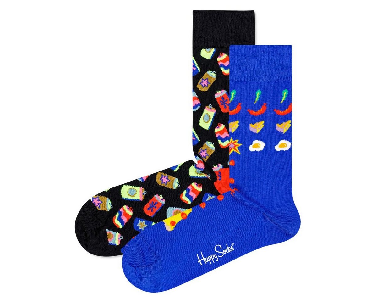 Happy Socks Kurzsocken Unisex Socken, 2er Pack - Geschenkbox, Farbmix von Happy Socks