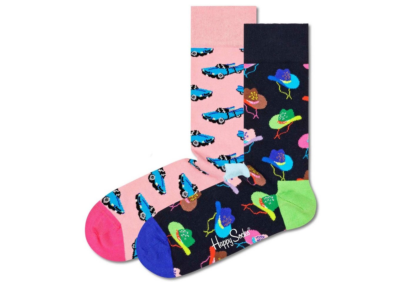 Happy Socks Kurzsocken Unisex Socken, 2er Pack - Geschenkbox, Farbmix von Happy Socks