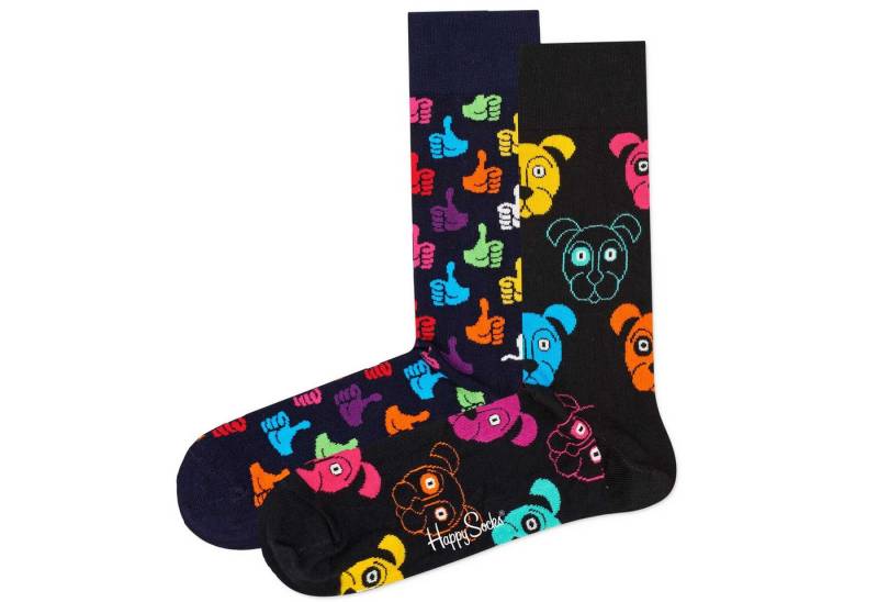 Happy Socks Kurzsocken Unisex Socken 2er Pack Baumwolle (Packung, 2er Pack) von Happy Socks
