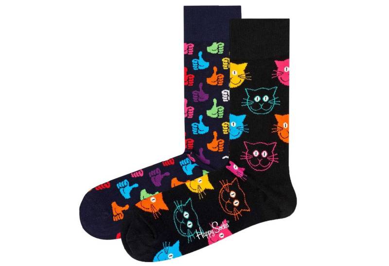 Happy Socks Kurzsocken Unisex Socken 2er Pack Baumwolle (Packung, 2er Pack) von Happy Socks