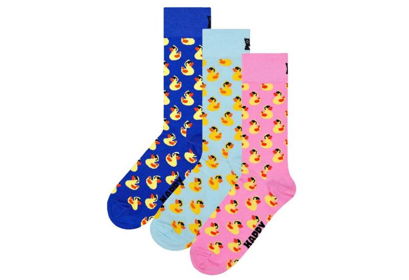 Happy Socks Kurzsocken Unisex Socken 3er Pack Baumwolle (Packung, 3er Pack) von Happy Socks