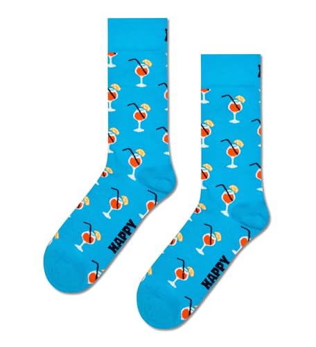 Happy Socks Unisex Orange Spritz Socken, türkis, 42-46 von Happy Socks