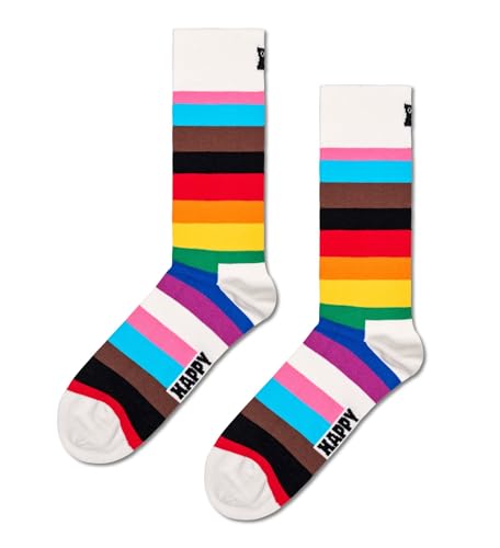Happy Socks Unisex Pride Stripe Socken, Multi, 36-40 von Happy Socks