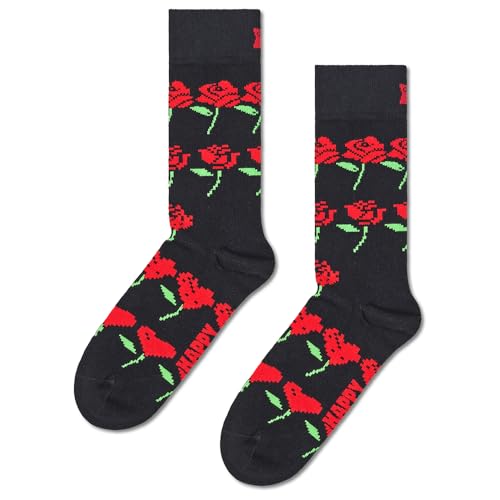 Happy Socks ROSE HEARTS SOCK (DE/NL/SE/PL, Numerisch, 36, 40, Regular, Regular, Mehrfarbig) von Happy Socks