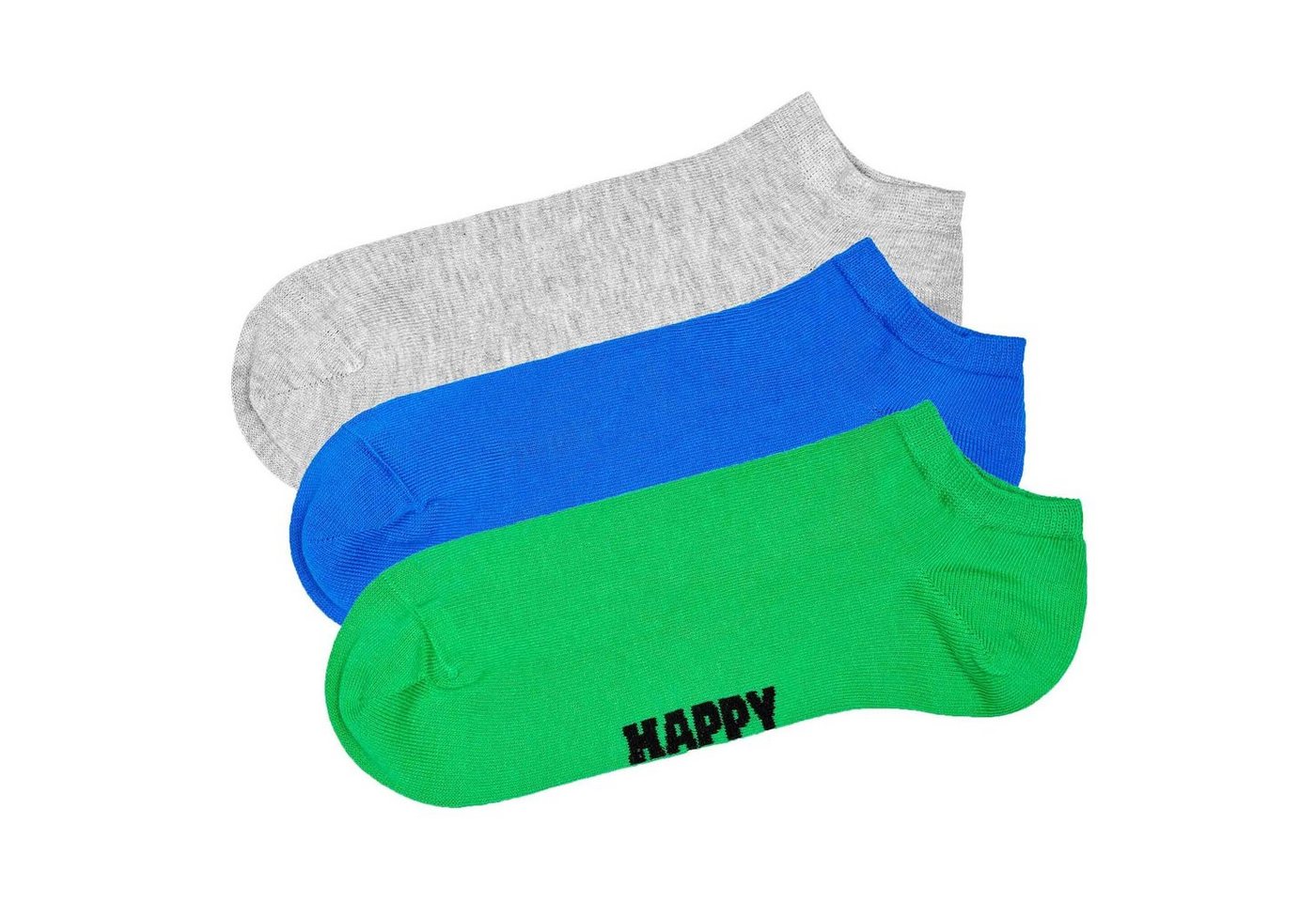 Happy Socks Sneakersocken Unisex Sneaker-Socken, 3er Pack - Solid Socks Low von Happy Socks