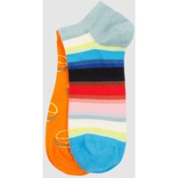 Happy Socks Sneakersocken mit Allover-Muster im 2er-Pack in Orange, Größe 36/40 von Happy Socks