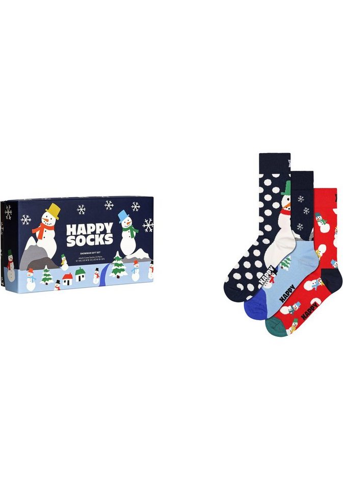 Happy Socks Socken (3-Paar) Snowman Gift Box von Happy Socks