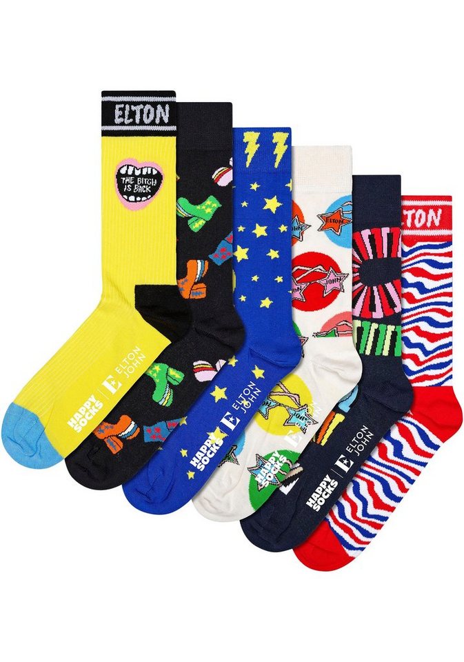 Happy Socks Socken (Box, 6-Paar) Elton John Gift Set von Happy Socks