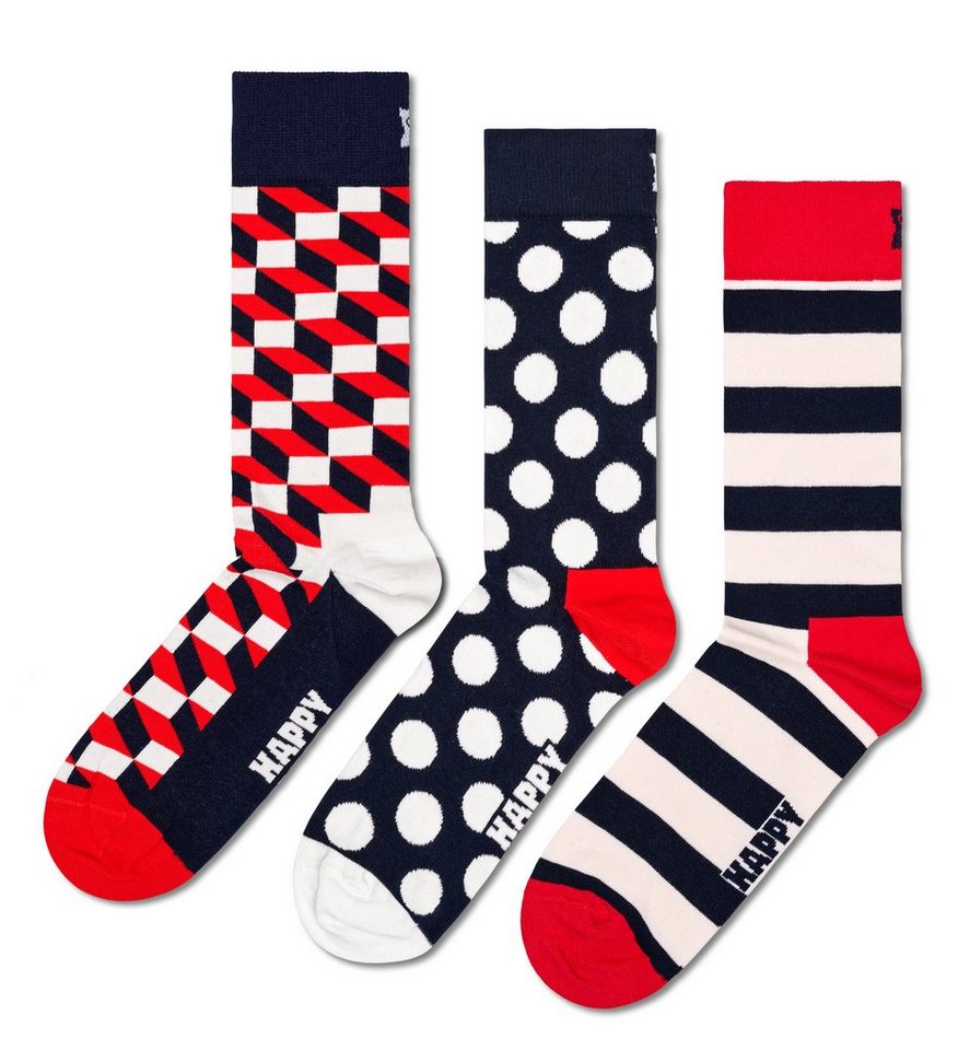 Happy Socks Socken (Set, 3-Paar) mit verspielten Mustern von Happy Socks