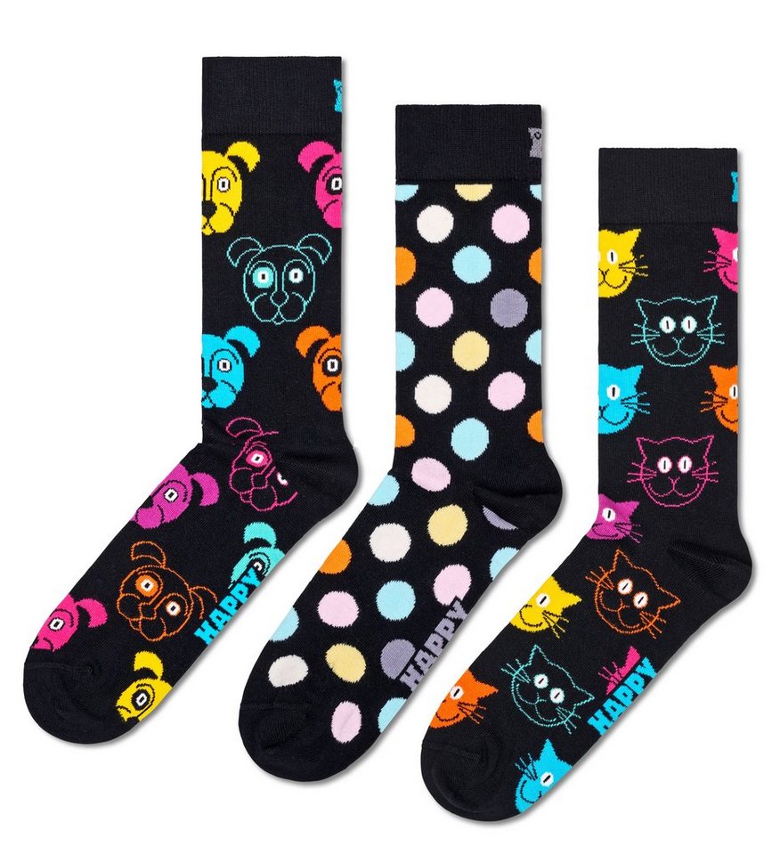 Happy Socks Socken (Set, 3-Paar) mit verspielten Mustern von Happy Socks