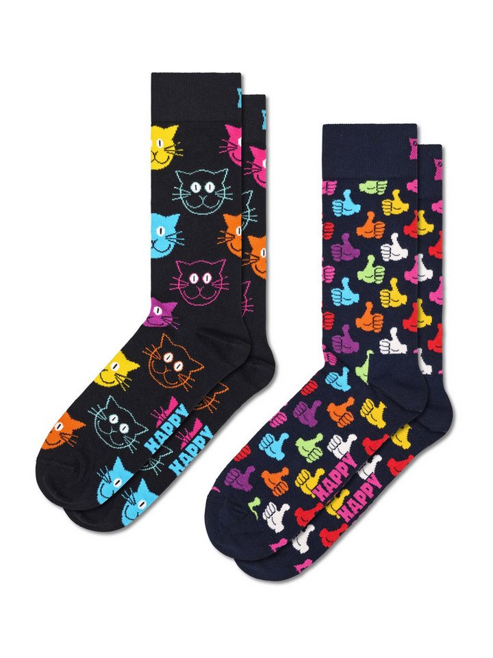 Happy Socks Socken 2-Pack Cat Socks (1-Paar) von Happy Socks