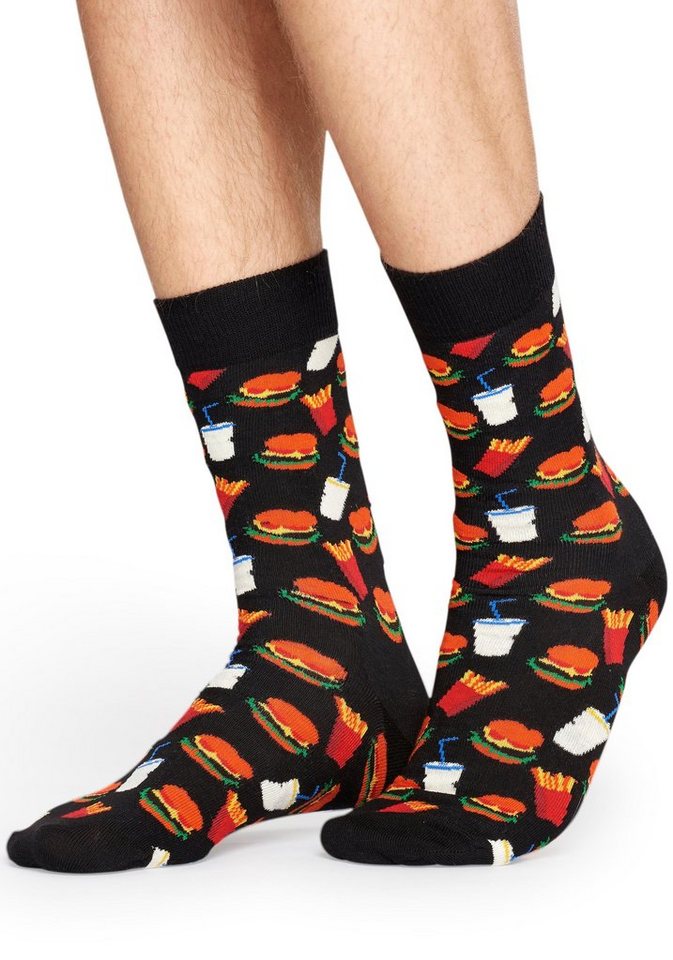 Happy Socks Socken Burger mit Hamburger-Muster von Happy Socks