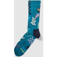 Happy Socks Socken mit Allover-Muster Modell 'Aquarius' in Tuerkis, Größe 41/46 von Happy Socks