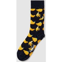 Happy Socks Socken mit Allover-Muster Modell 'BANANA' in Marine, Größe 36/40 von Happy Socks