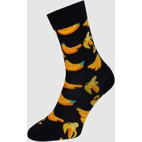 Happy Socks Socken mit Allover-Muster Modell 'BANANA' in Marine, Größe 36/40 von Happy Socks