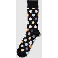 Happy Socks Socken mit Allover-Muster Modell 'Big Dot' in Black, Größe 36/40 von Happy Socks