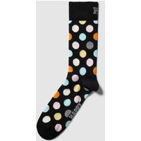 Happy Socks Socken mit Allover-Muster Modell 'Big Dot' in Black, Größe 36/40 von Happy Socks