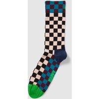 Happy Socks Socken mit Allover-Muster Modell 'Checkerboard' in Black, Größe 36/40 von Happy Socks