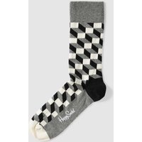 Happy Socks Socken mit Allover-Muster Modell 'FILLED OPTIC' in Black, Größe 41/46 von Happy Socks