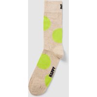 Happy Socks Socken mit Allover-Muster Modell 'Jumbo Dot' in Beige, Größe 41/46 von Happy Socks