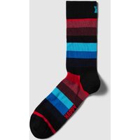 Happy Socks Socken mit Allover-Muster Modell 'Stripe' in Black, Größe 36/40 von Happy Socks