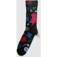 Happy Socks Socken mit Allover-Muster Modell 'Virgo' in Black, Größe 41/46 von Happy Socks