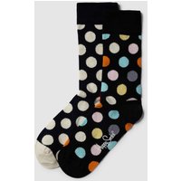 Happy Socks Socken mit Allover-Muster im 2er-Pack Modell 'Big Dot' in Black, Größe 36/40 von Happy Socks