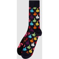 Happy Socks Socken mit Allover-Muster im 2er-Pack in Black, Größe 36/40 von Happy Socks