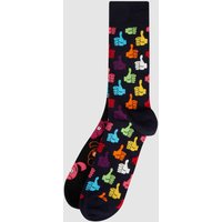 Happy Socks Socken mit Allover-Muster im 2er-Pack in Black, Größe 41/46 von Happy Socks