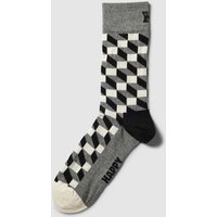 Happy Socks Socken mit Allover-Muster Modell 'FILLED OPTIC' in Black, Größe 36/40 von Happy Socks