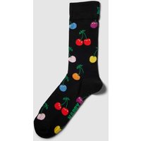 Happy Socks Socken mit Allover-Muster in Black, Größe 36/40 von Happy Socks